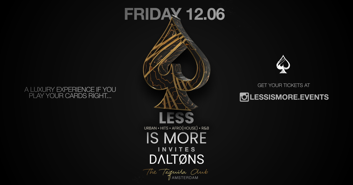 Less is more invites Daltons 